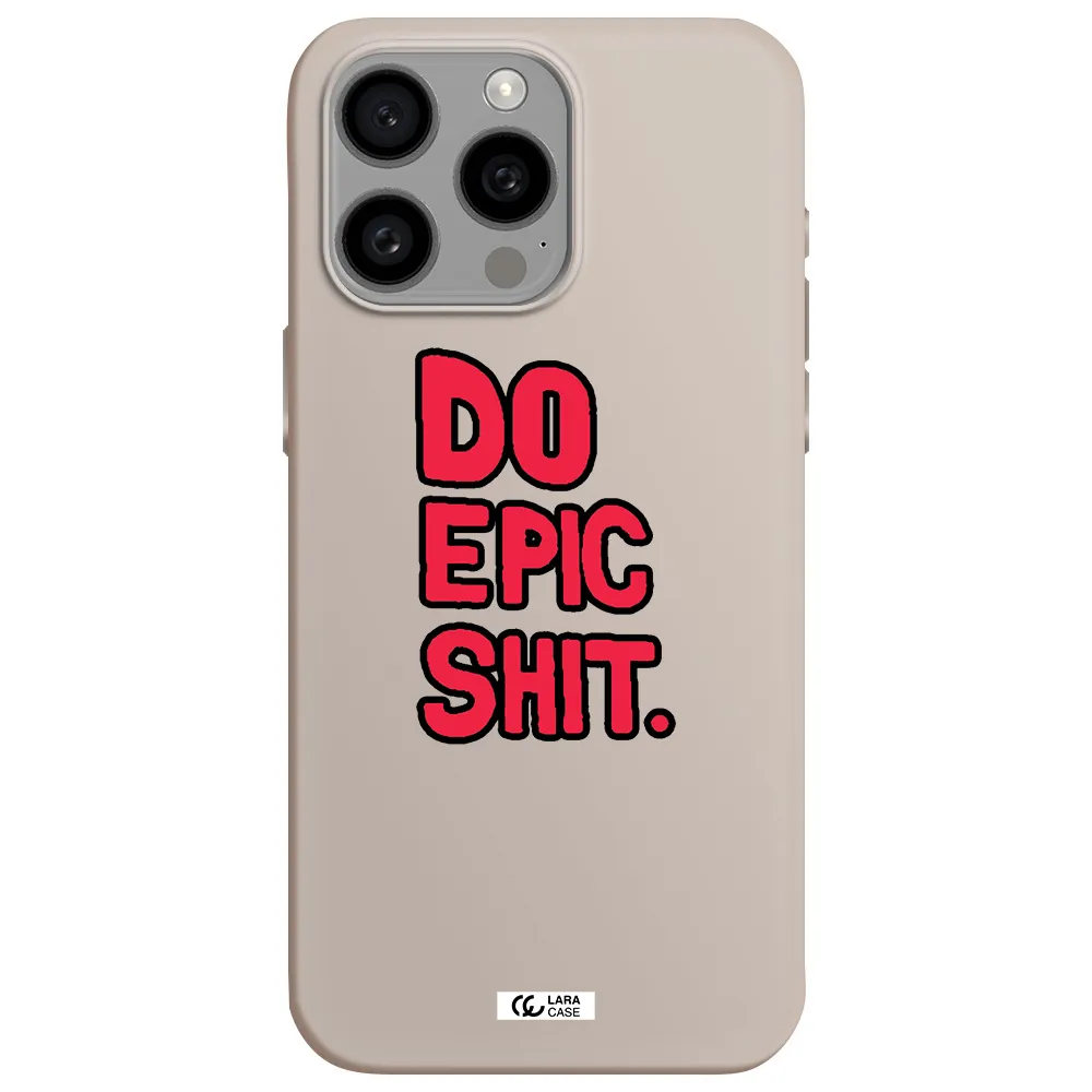 a red and black text Apple Iphone 15 Pro max Silicone Stone Case