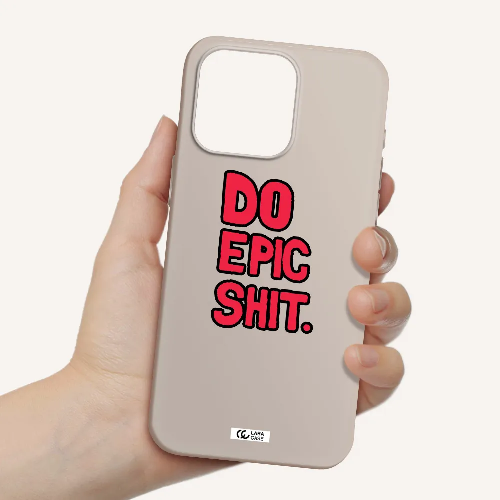 a red and black text Apple Iphone 15 Pro max Silicone Stone Case