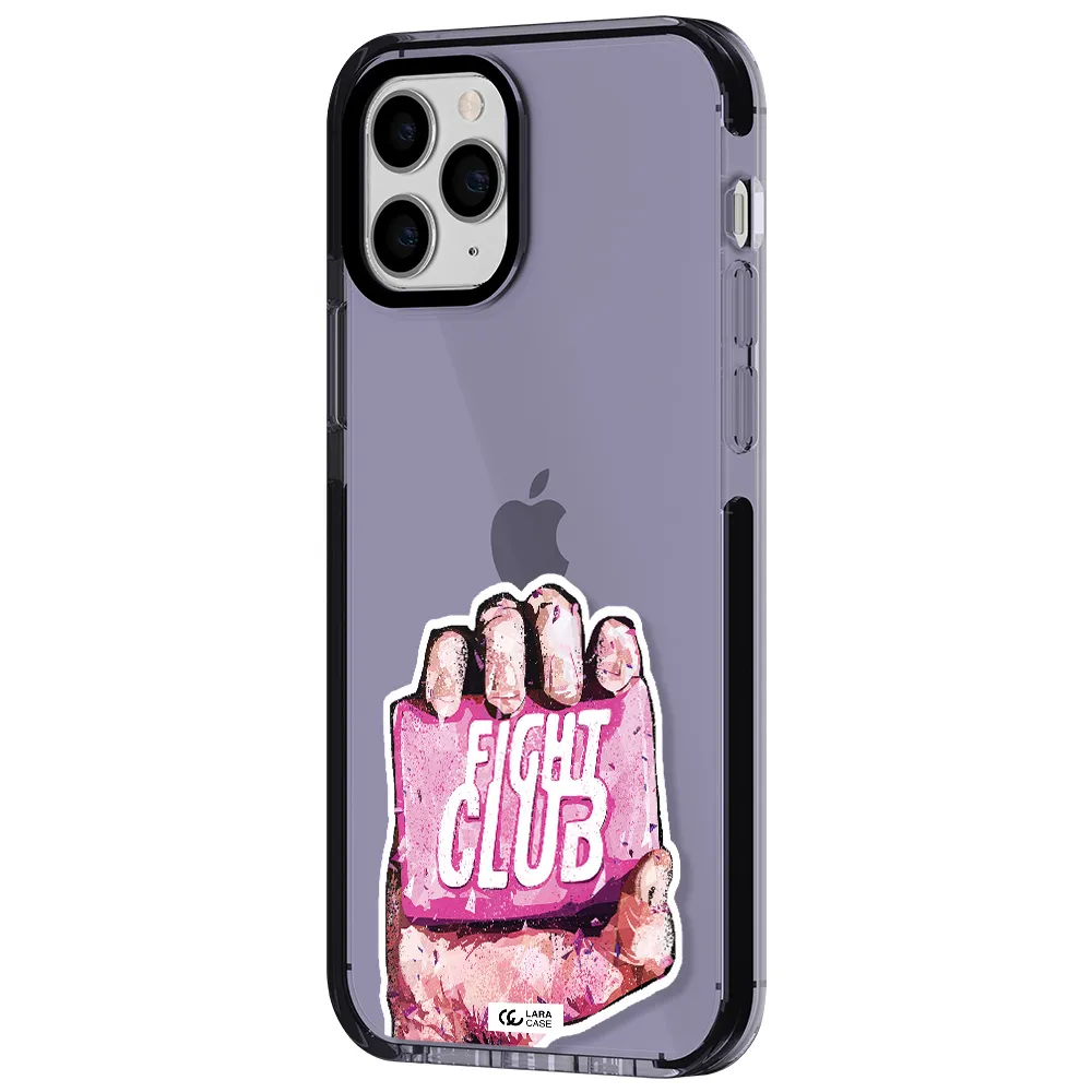 a hand holding a pink bag Apple iPhone 11 pro impact Lilac Case
