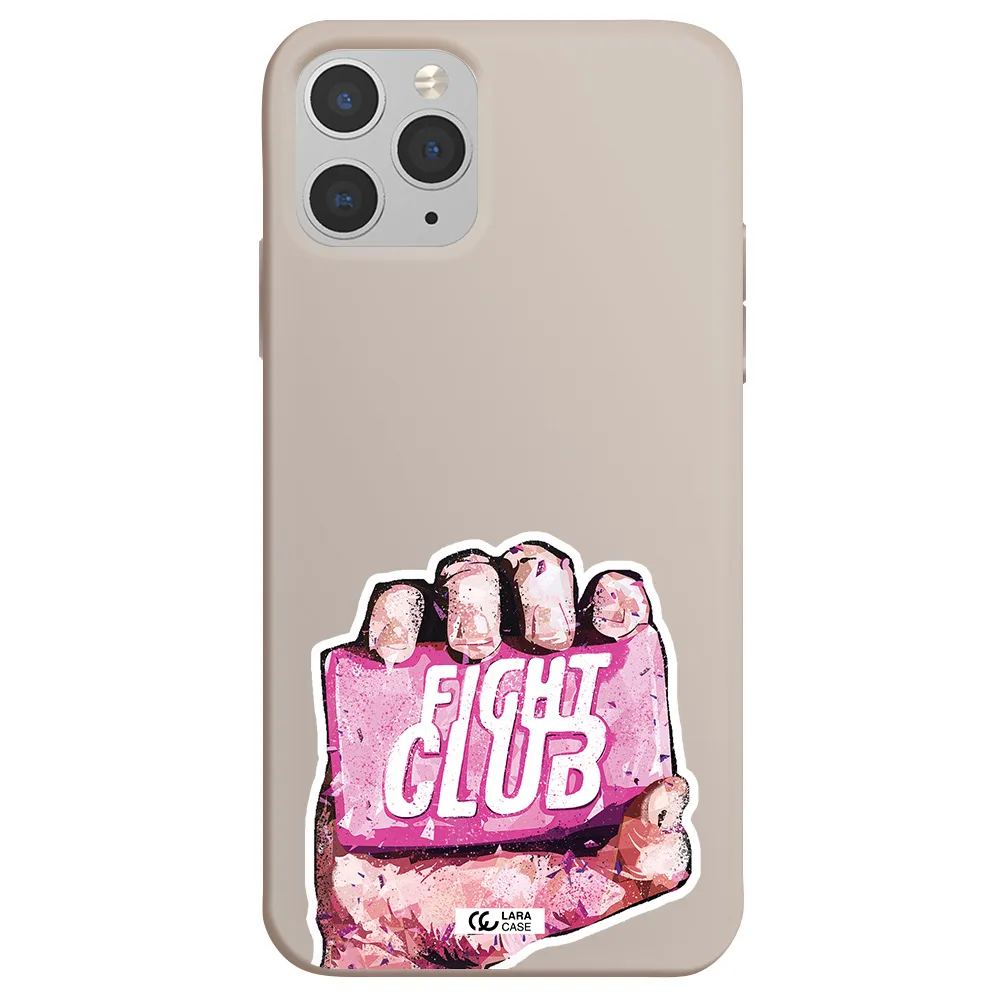 a hand holding a pink bag Apple iPhone 11 pro max Silicone Stone Case