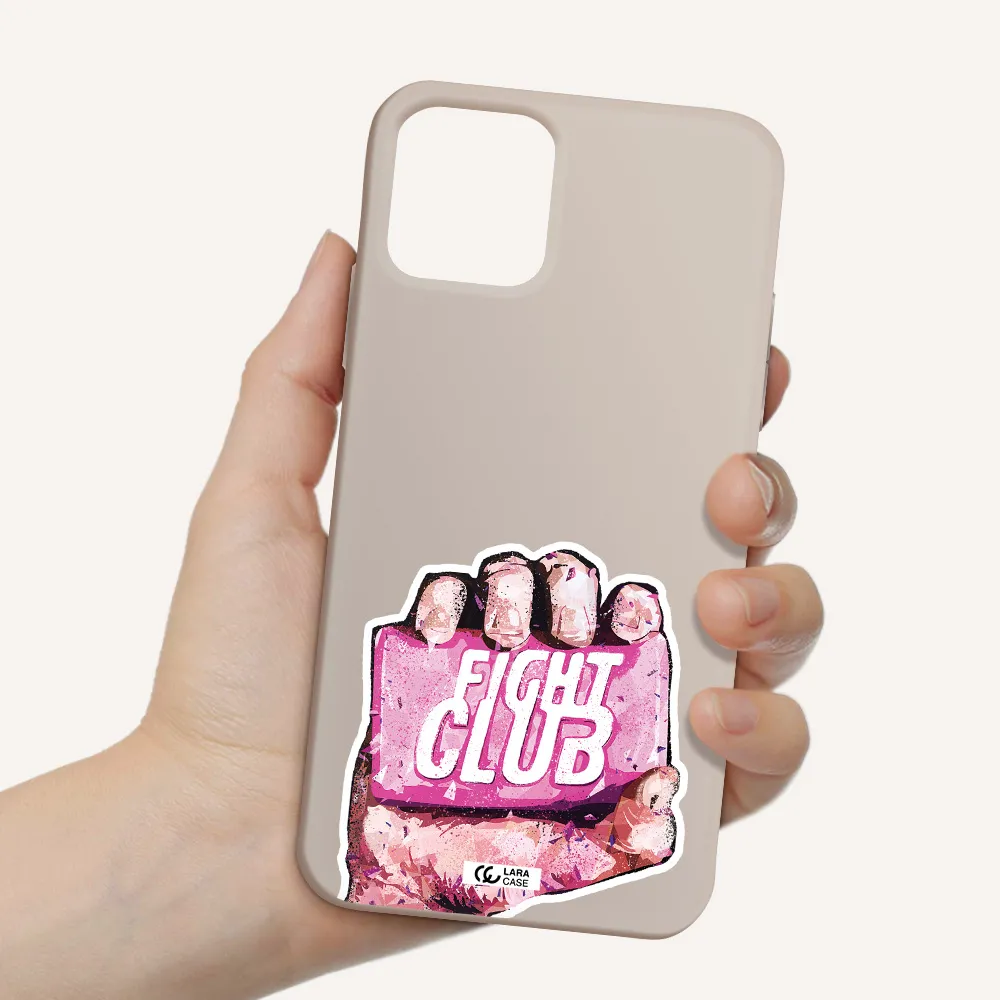 a hand holding a pink bag Apple iPhone 11 pro Silicone Stone Case