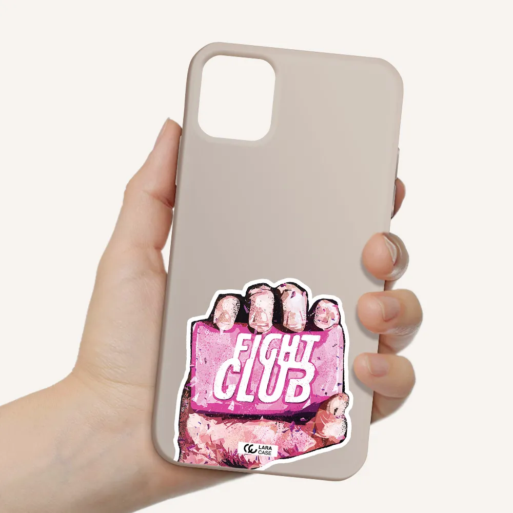 a hand holding a pink bag Apple iPhone 11 Silicone Stone Case