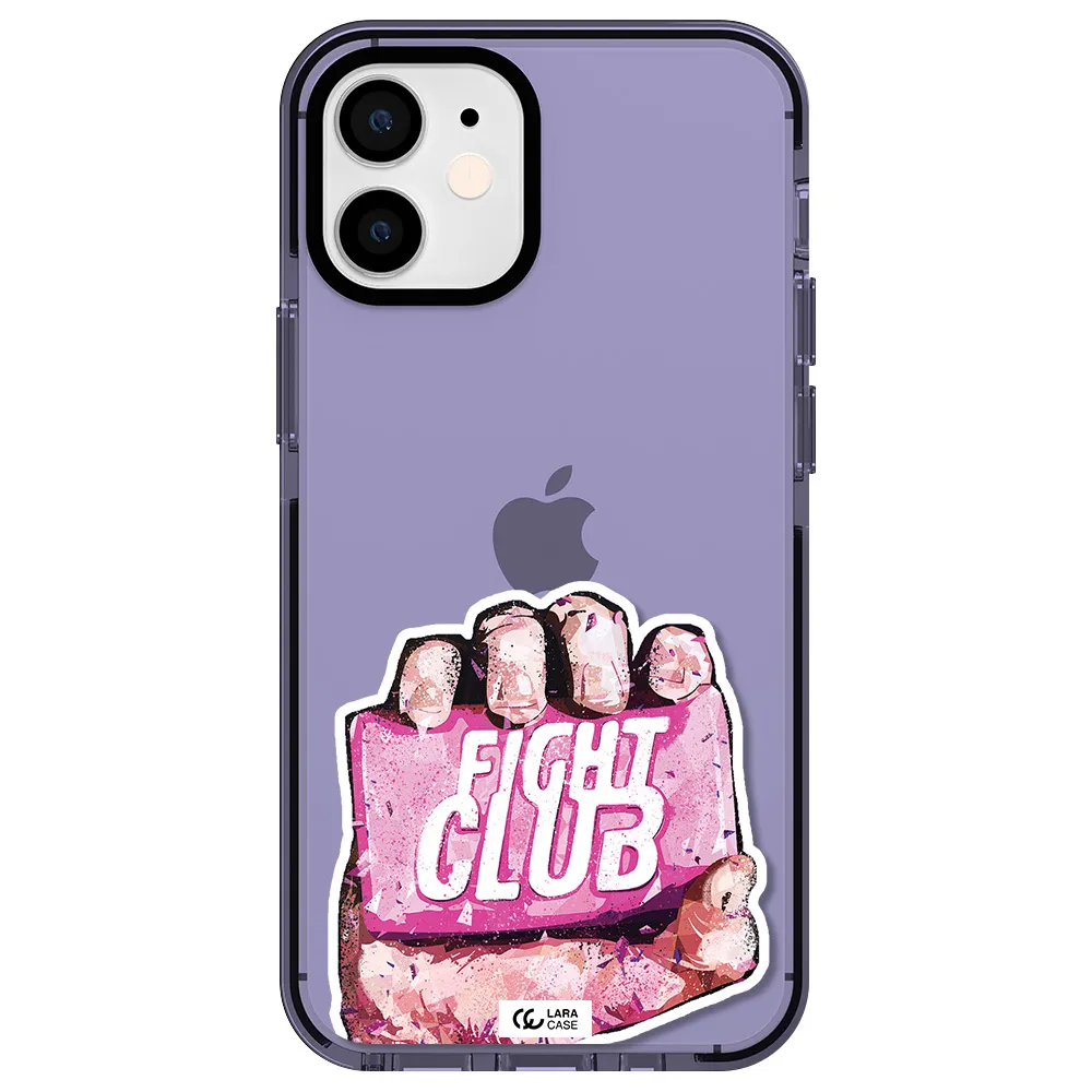 a hand holding a pink bag Apple iPhone 12 mini impact Lilac Case