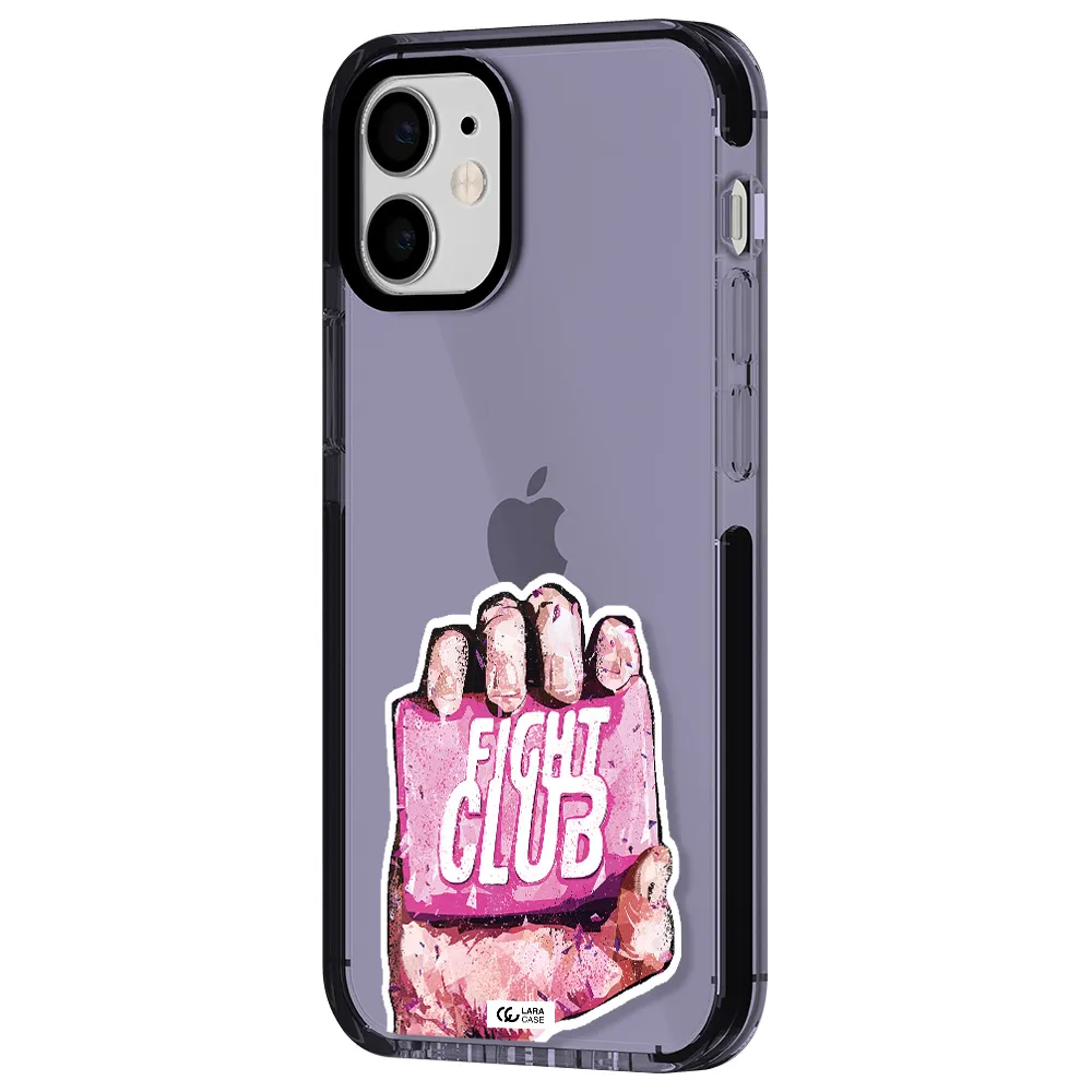 a hand holding a pink bag Apple iPhone 12 mini impact Lilac Case