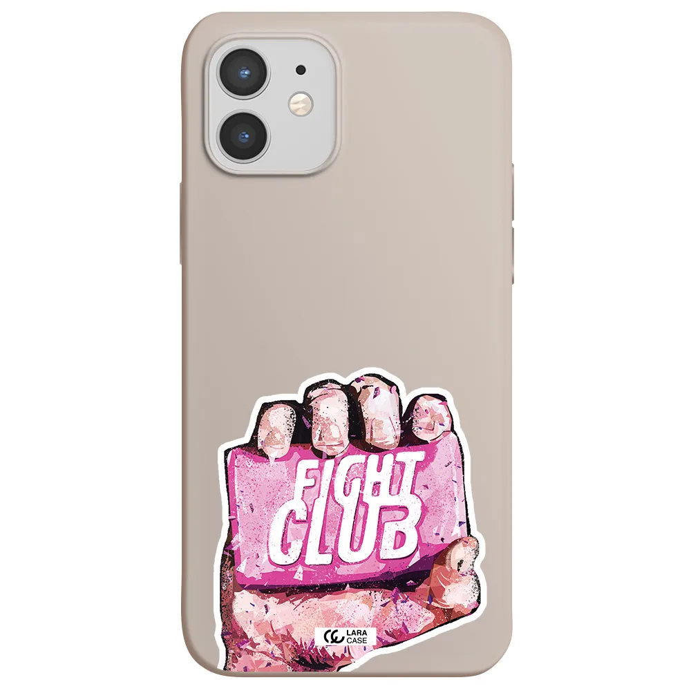 a hand holding a pink bag Apple iPhone 12 mini Silicone Stone Case