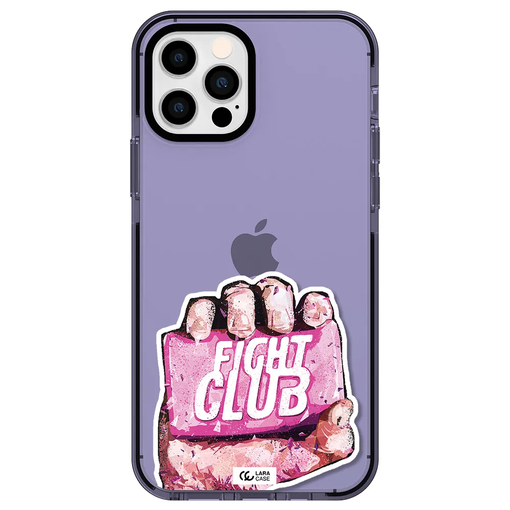 a hand holding a pink bag Apple iPhone 12 pro impact Lilac Case