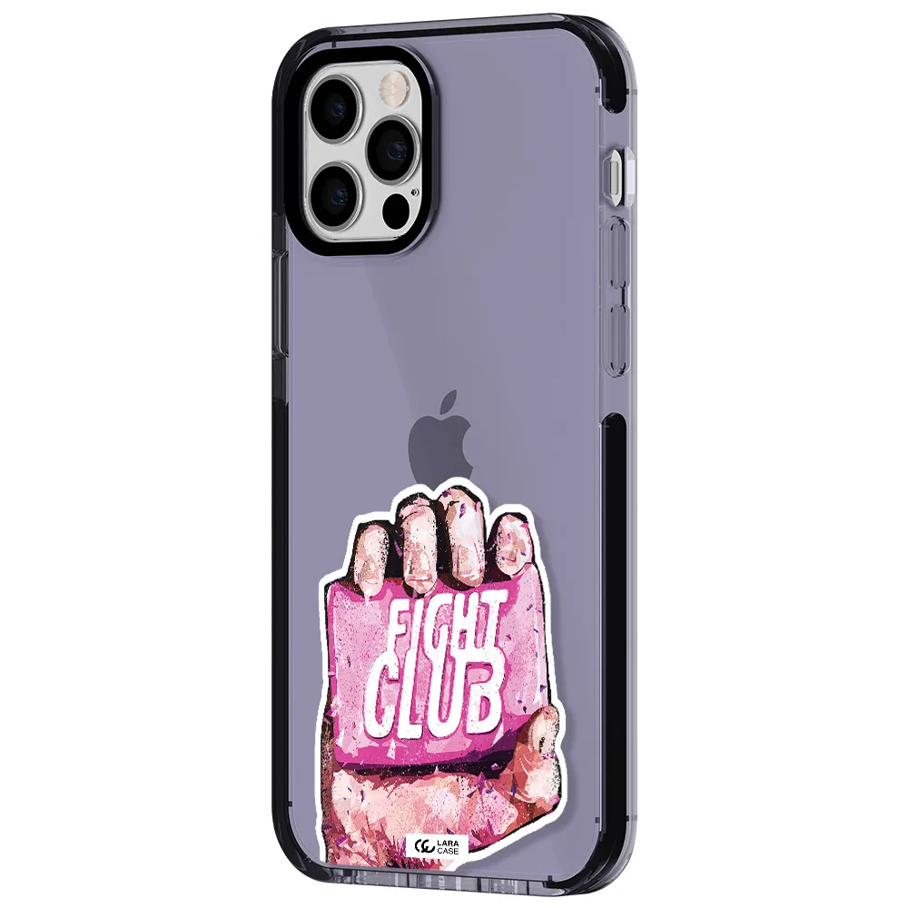 a hand holding a pink bag Apple iPhone 12 pro impact Lilac Case