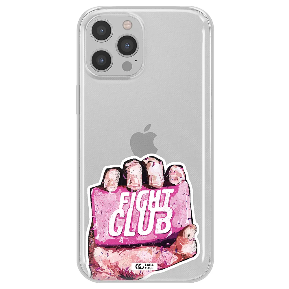 a hand holding a pink bag Apple iPhone 12 pro max Clear TPU Case