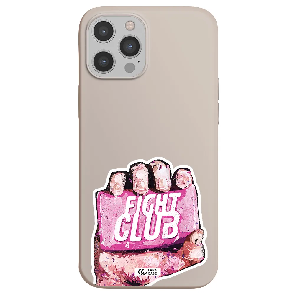 a hand holding a pink bag Apple iPhone 12 pro Silicone Stone Case