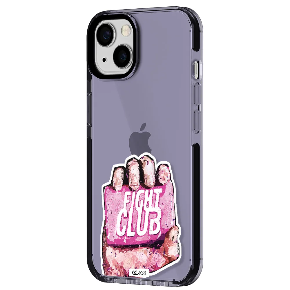 a hand holding a pink bag Apple iPhone 13 impact Lilac Case