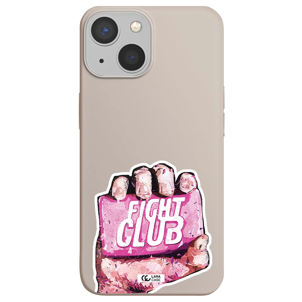 a hand holding a pink bag Apple iPhone 13 mini Silicone Stone Case