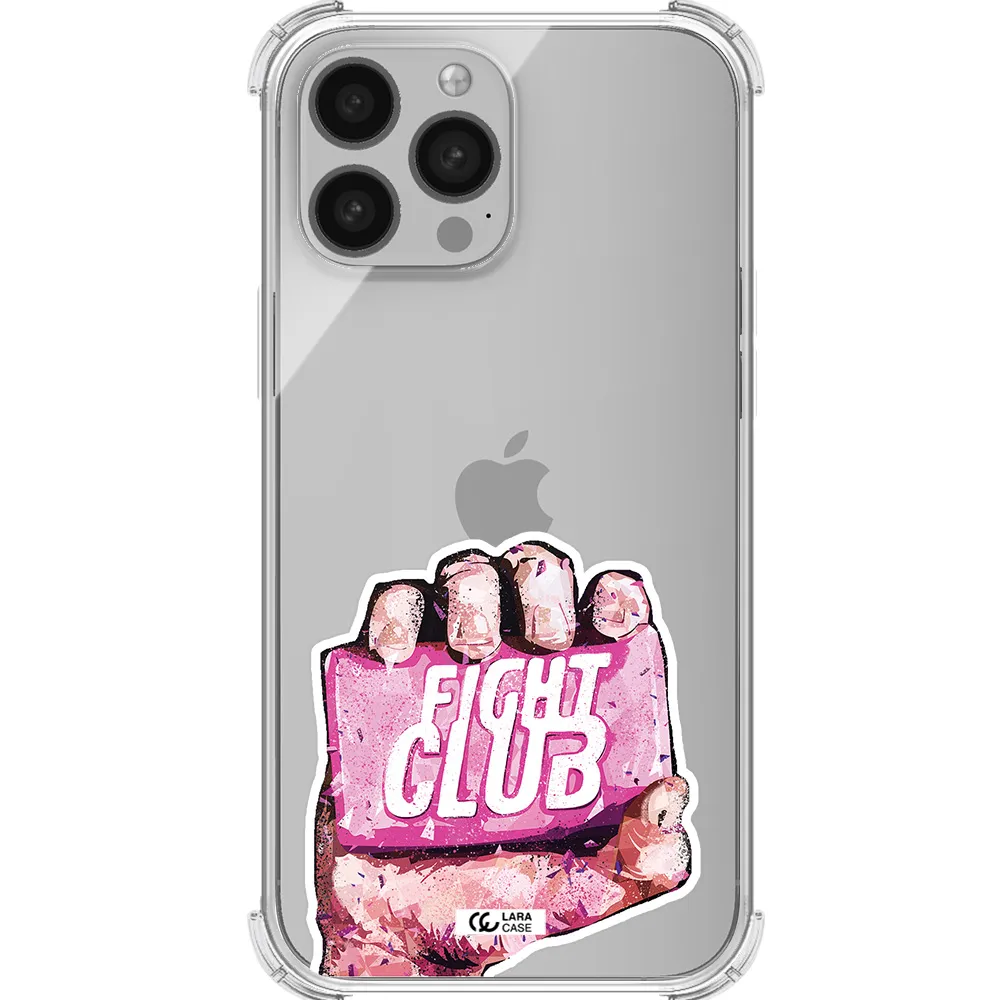 a hand holding a pink bag Apple iPhone 13 Pro Clear PC Case