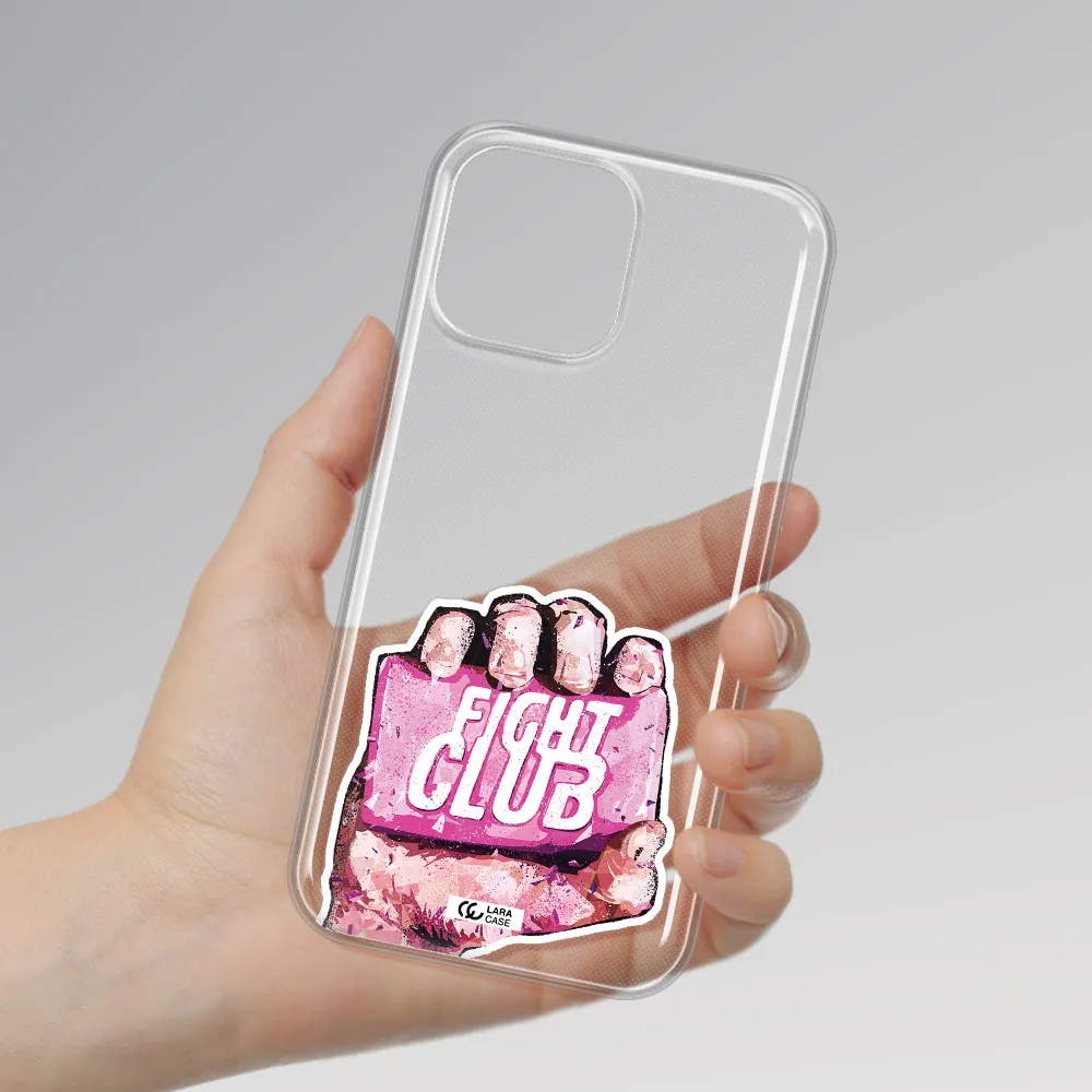 a hand holding a pink bag Apple iPhone 13 Pro Clear TPU Case