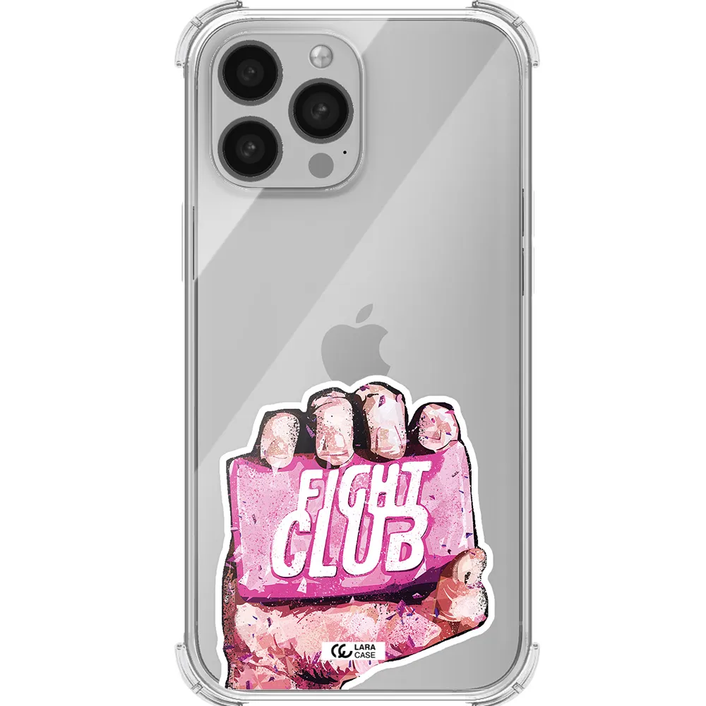 a hand holding a pink bag Apple iPhone 13 Pro Max Clear PC Case