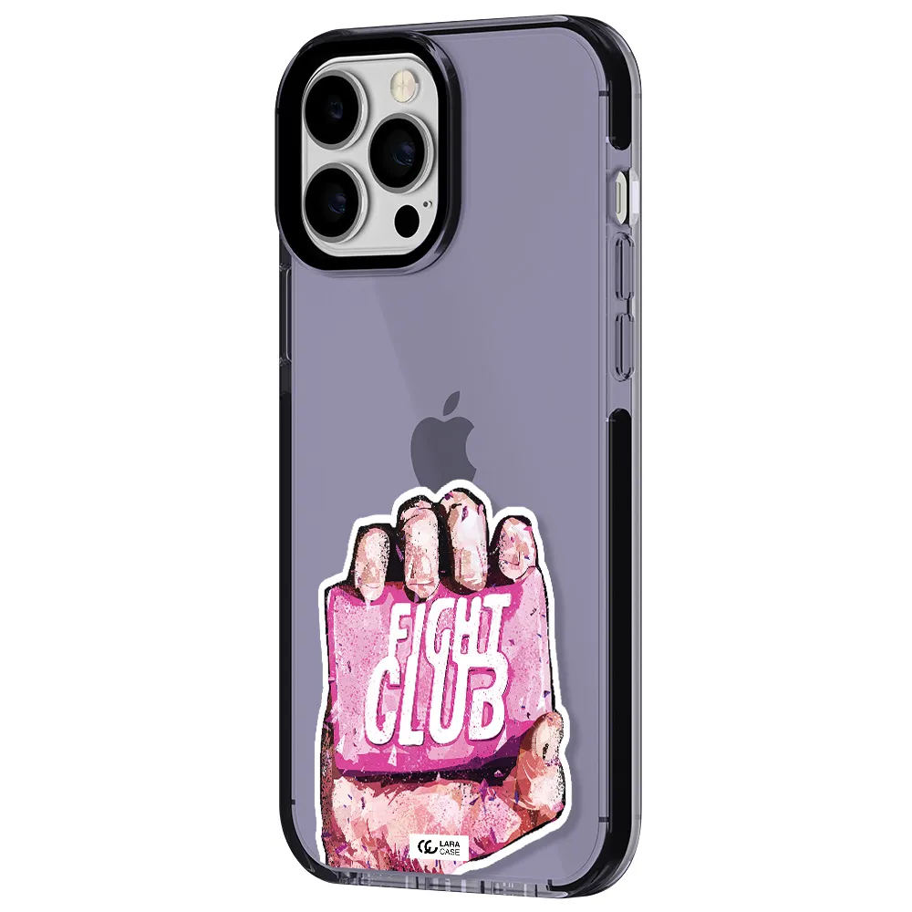 a hand holding a pink bag Apple iPhone 13 Pro Max impact Lilac Case