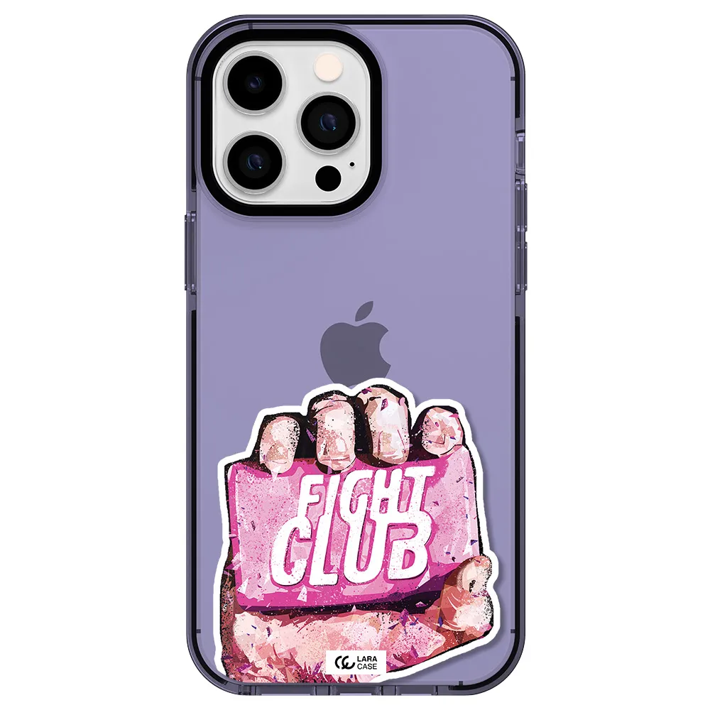 a hand holding a pink bag Apple iPhone 15 Pro impact Lilac Case