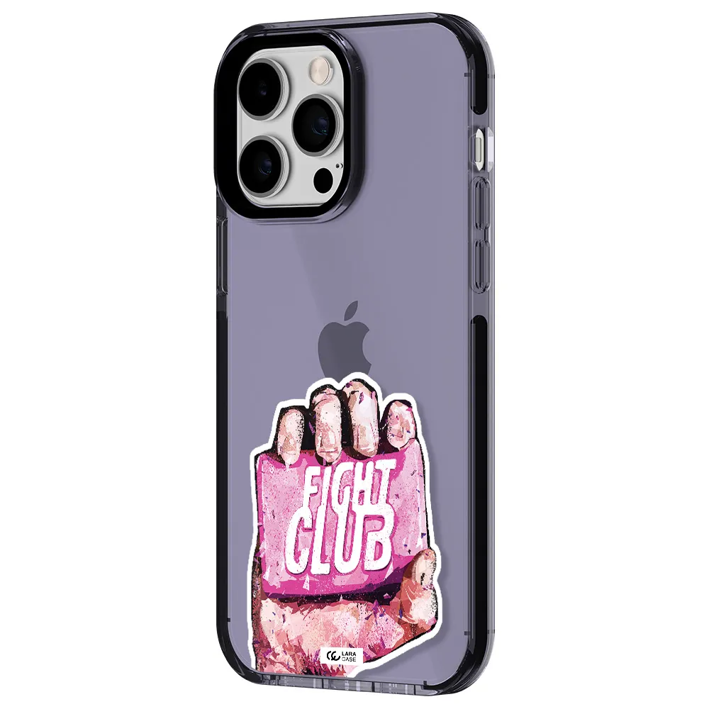 a hand holding a pink bag Apple iPhone 15 Pro Max impact Lilac Case