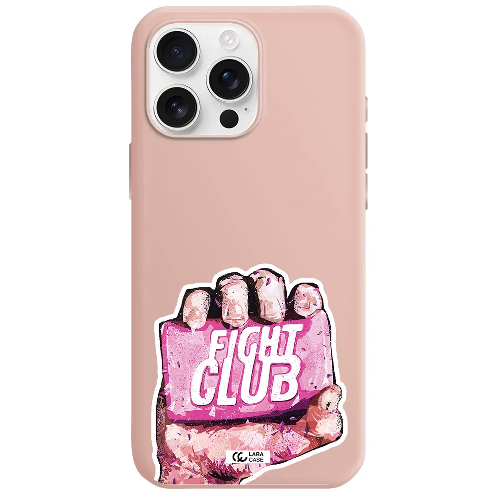 A Hand Holding A Pink Bag Apple Iphone 16 Pro Max Silicone Pastel Pink Case