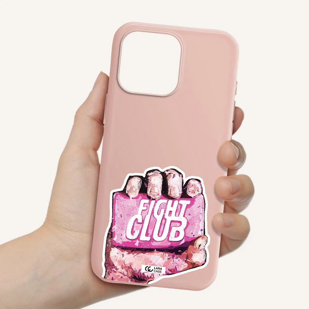 A Hand Holding A Pink Bag Apple Iphone 16 Pro Max Silicone Pastel Pink Case