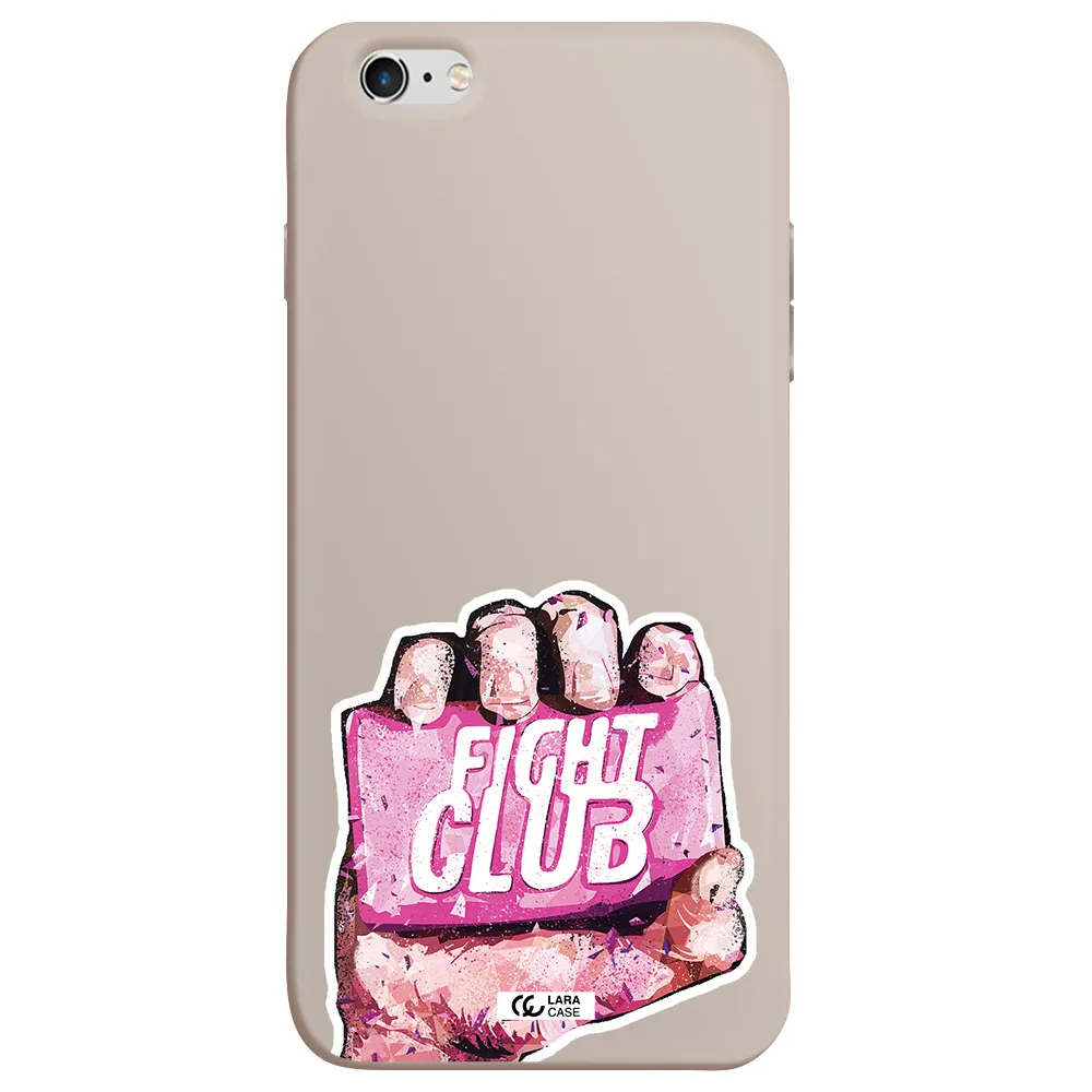 a hand holding a pink bag Apple iPhone 6 plus Silicone Stone Case