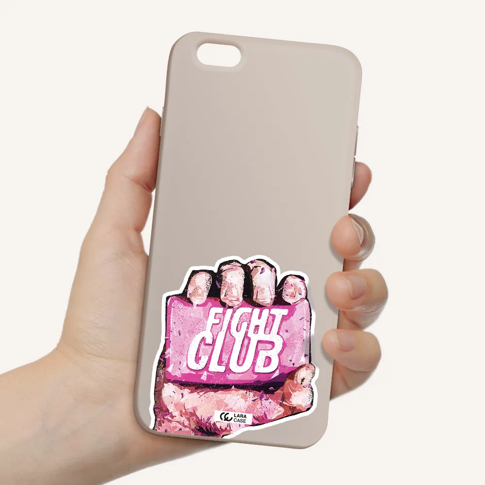 a hand holding a pink bag Apple iPhone 6 s plus Silicone Stone Case
