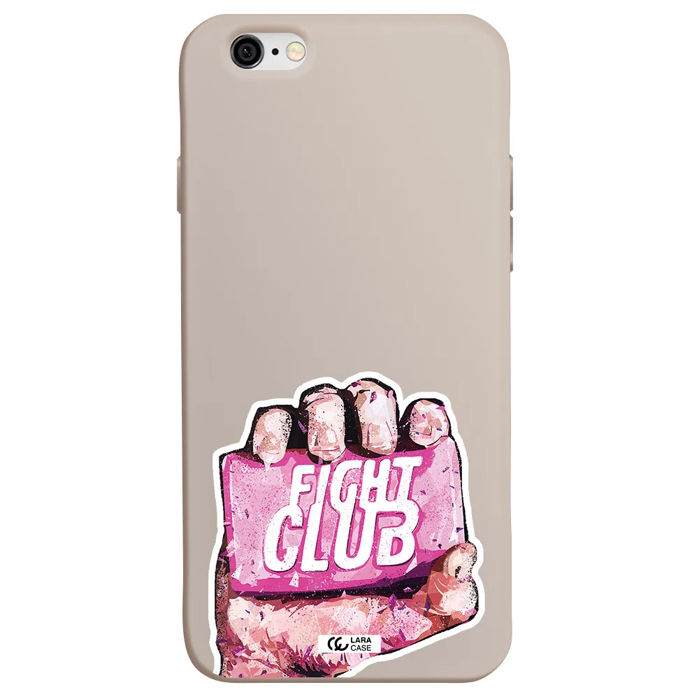 a hand holding a pink bag Apple iPhone 6 Silicone Stone Case