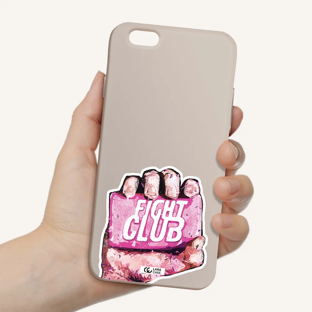 a hand holding a pink bag Apple iPhone 6 Silicone Stone Case