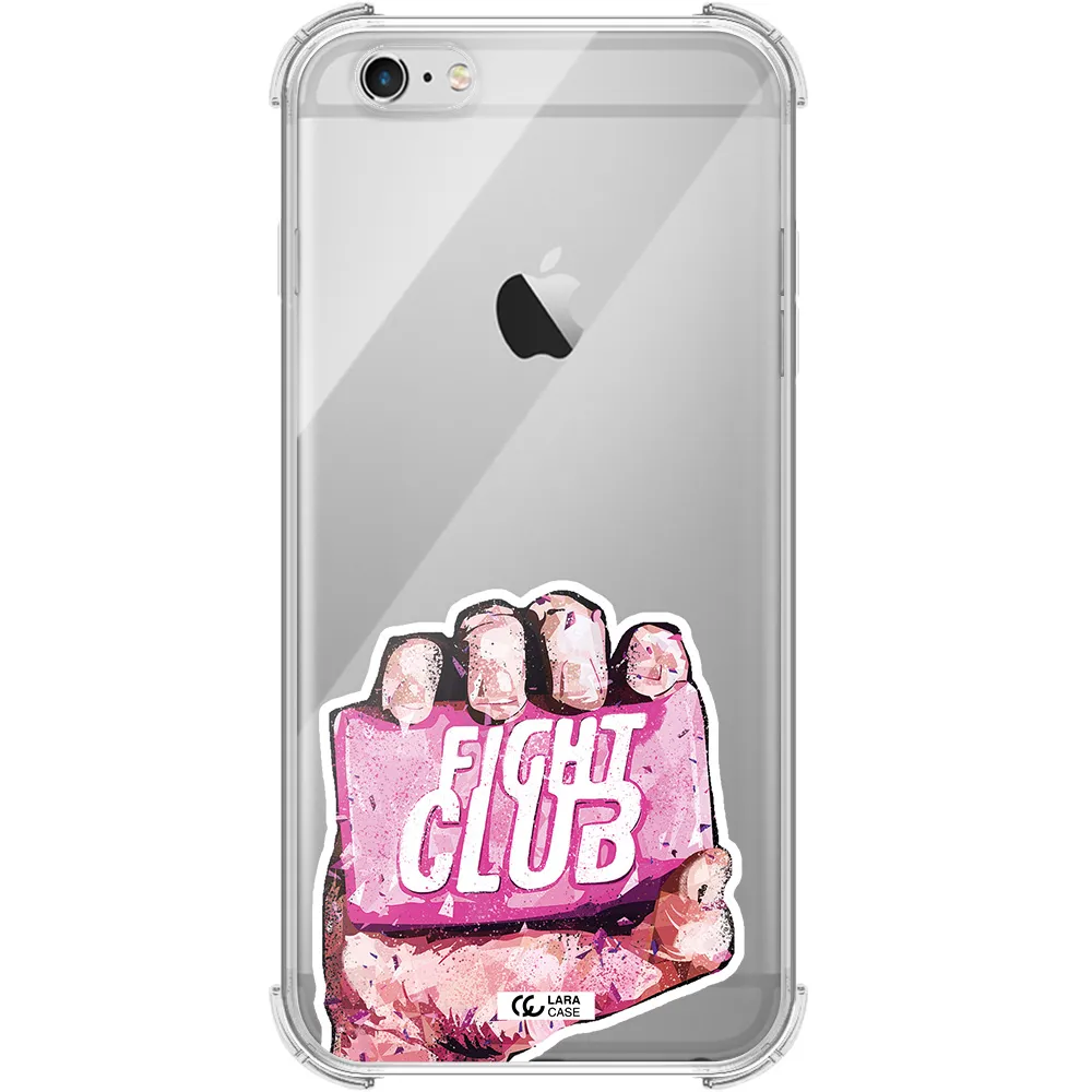 a hand holding a pink bag Apple iPhone 6S Clear PC Case