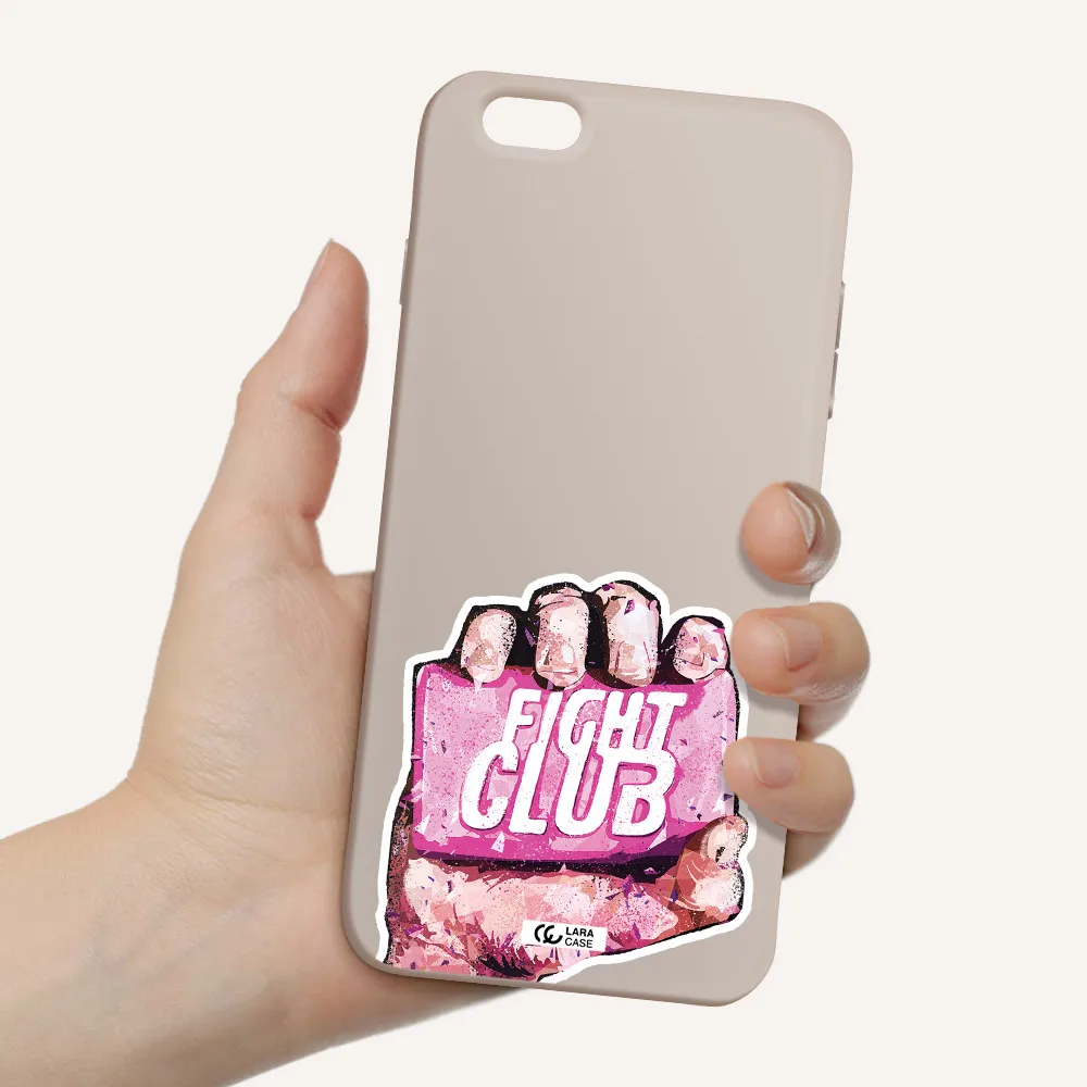 a hand holding a pink bag Apple iPhone 6S Silicone Stone Case