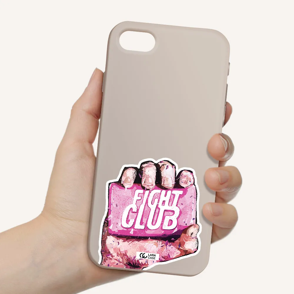 a hand holding a pink bag Apple iPhone se 2020 Silicone Stone Case