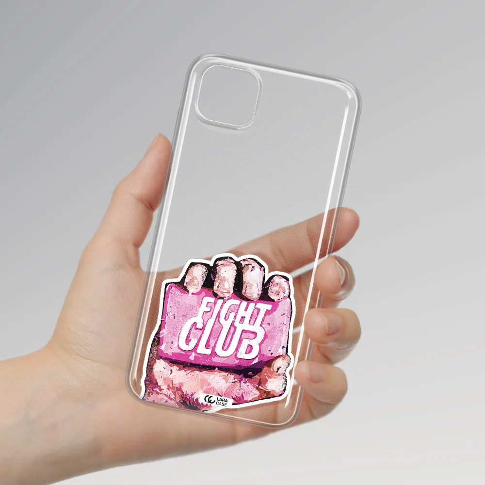 a hand holding a pink bag Huawei Honor 9S Clear TPU Case