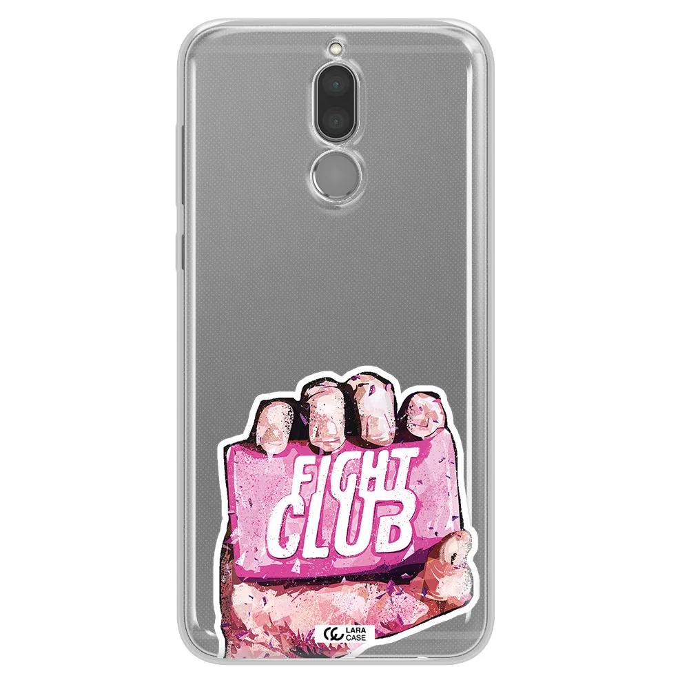 a hand holding a pink bag Huawei Mate 10 Lite Clear TPU Case
