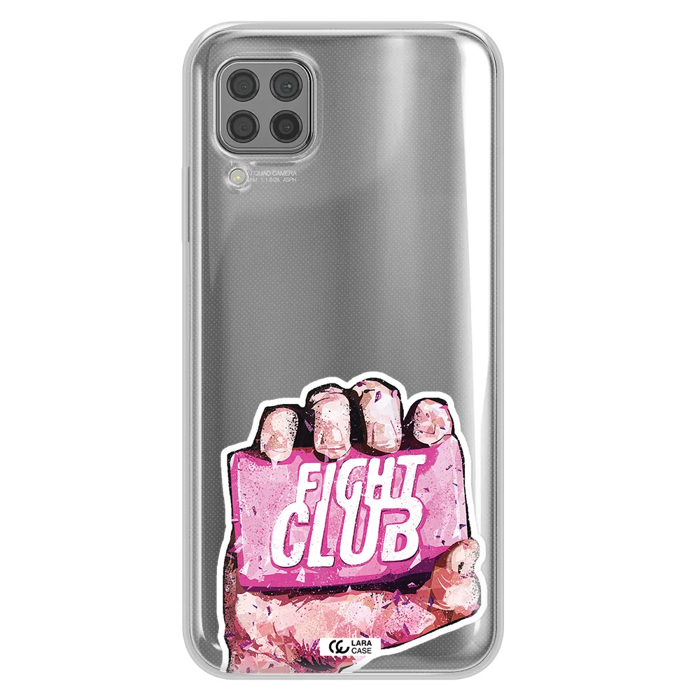 a hand holding a pink bag Huawei P40 Lite Clear TPU Case