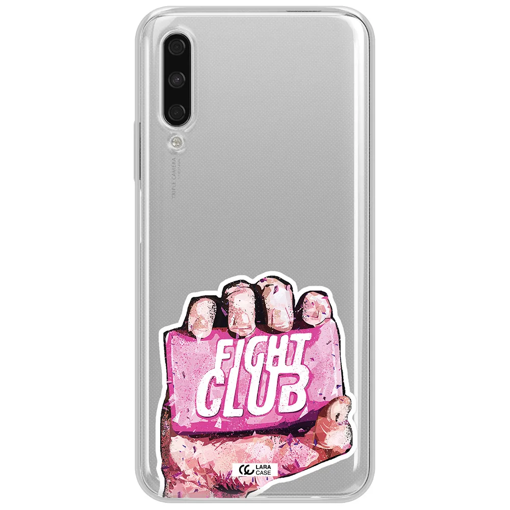 A Hand Holding A Pink Bag Huawei Y9S Clear Tpu Case