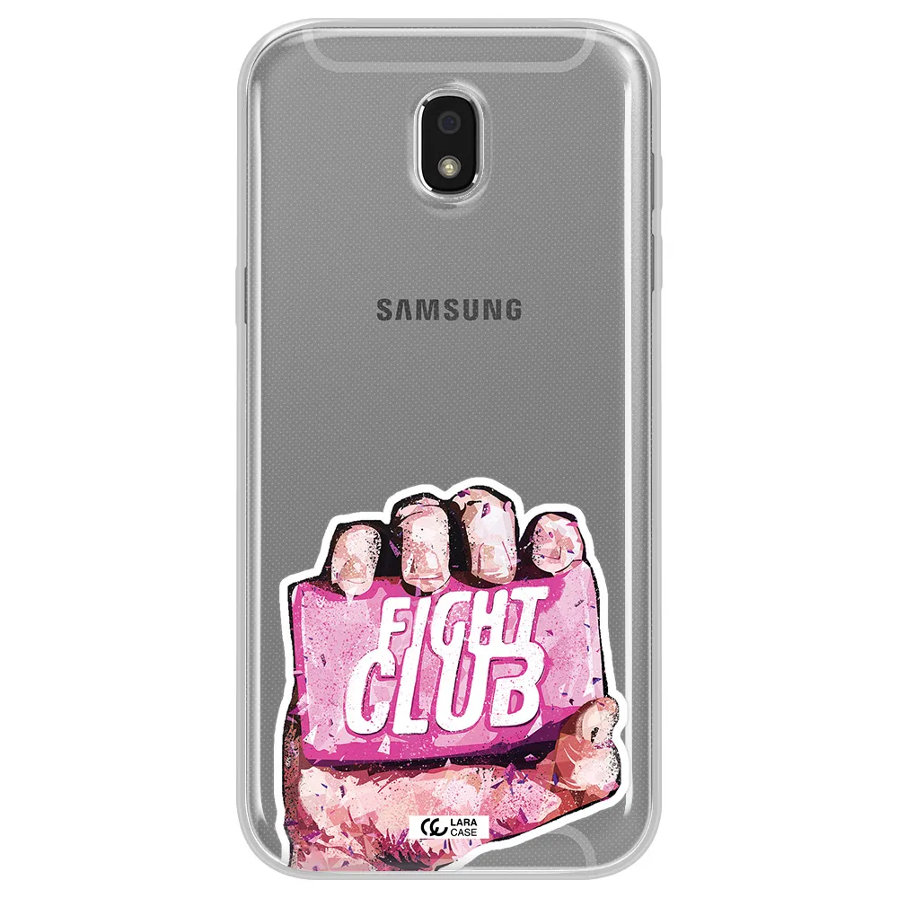 a hand holding a pink bag Samsung J5 2017 Clear TPU Case