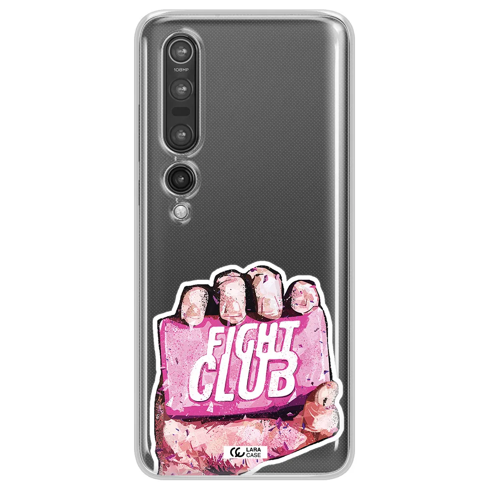 a hand holding a pink bag Xiaomi Mi 10 Pro Clear TPU Case