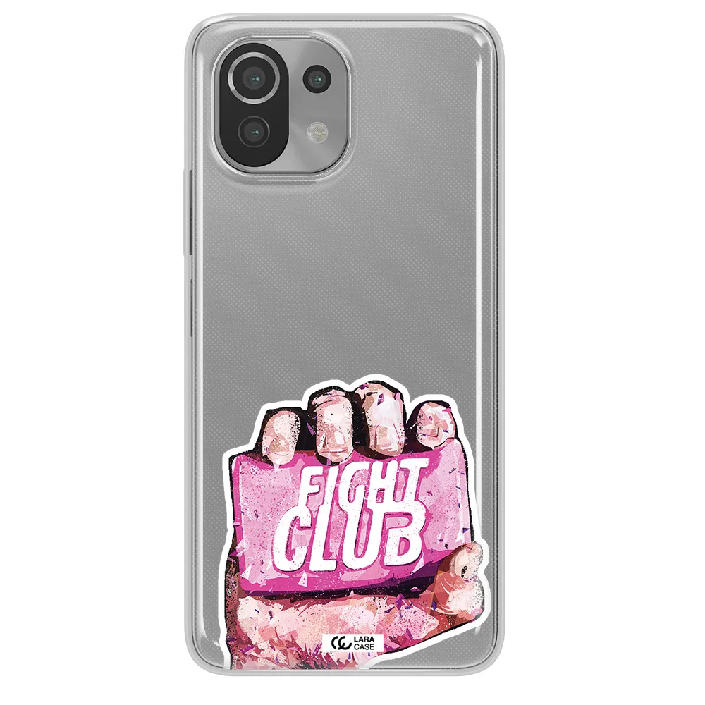 a hand holding a pink bag Xiaomi Mi 11 Lite Clear TPU Case