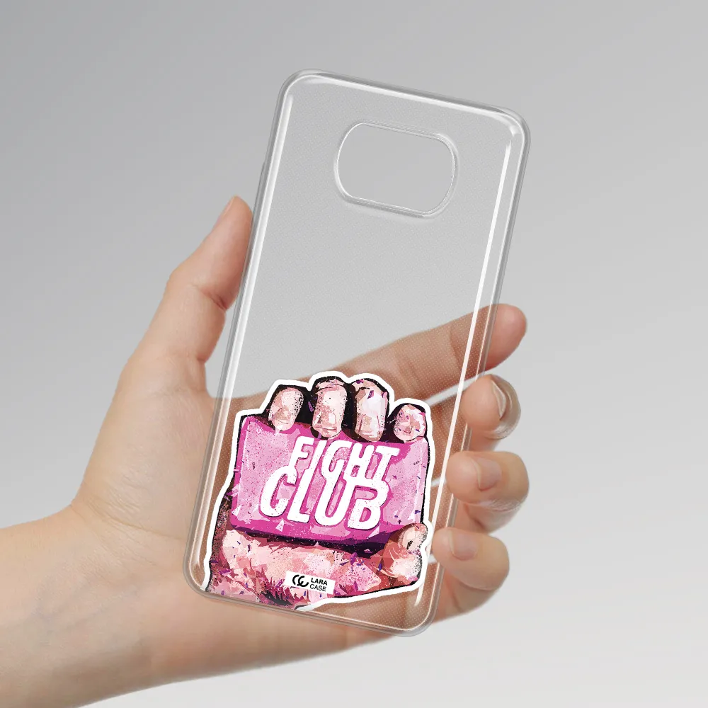 a hand holding a pink bag Xiaomi Poco X3 Clear TPU Case