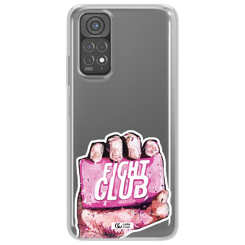 a hand holding a pink bag Xiaomi Redmi Note 11 Clear TPU Case