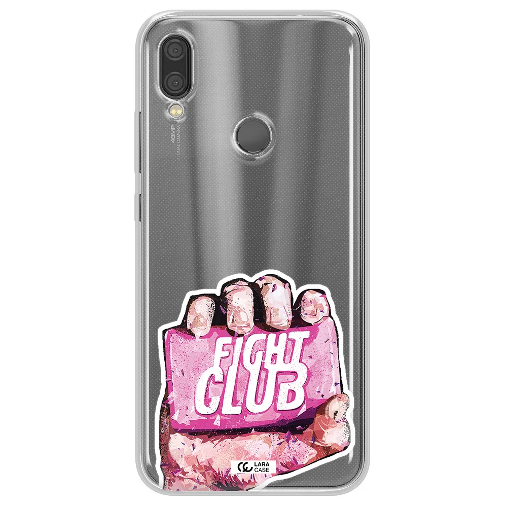 a hand holding a pink bag Xiaomi Redmi Note 7 Clear TPU Case