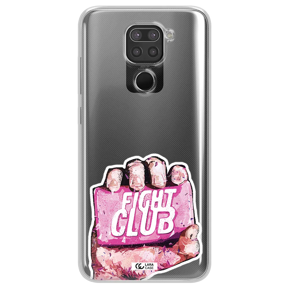 a hand holding a pink bag Xiaomi Redmi Note 9 Clear TPU Case