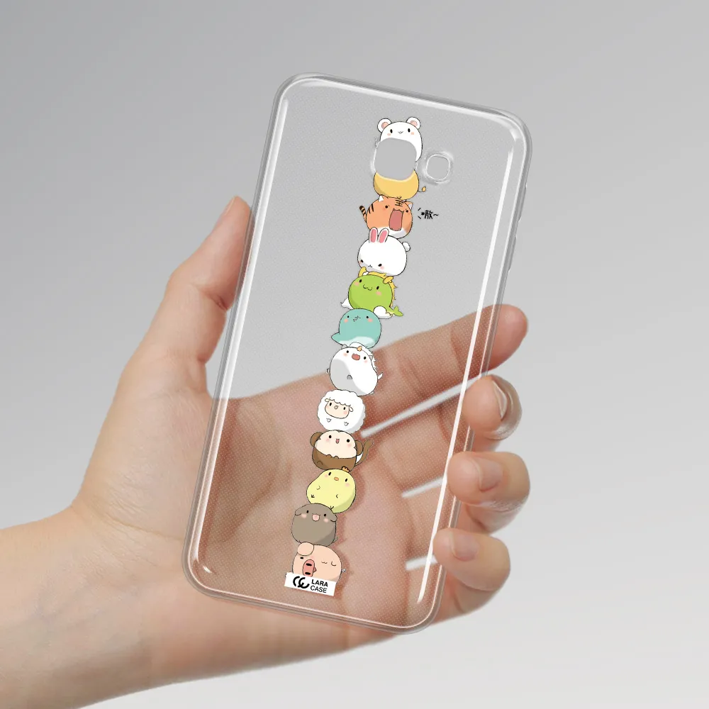 a stack of cartoon animals Samsung J5 Prime Clear TPU Case