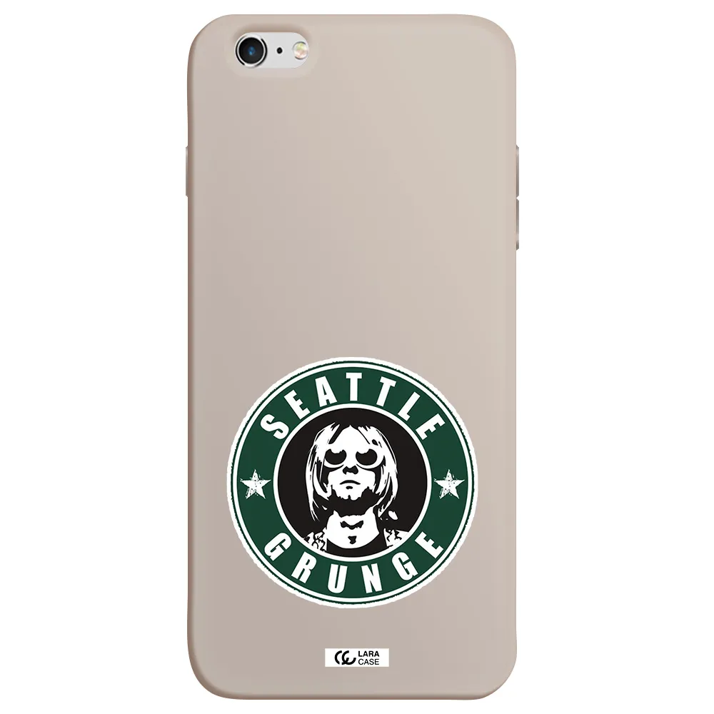 a logo with a man wearing sunglasses Apple iPhone 6 s plus Silicone Stone Case