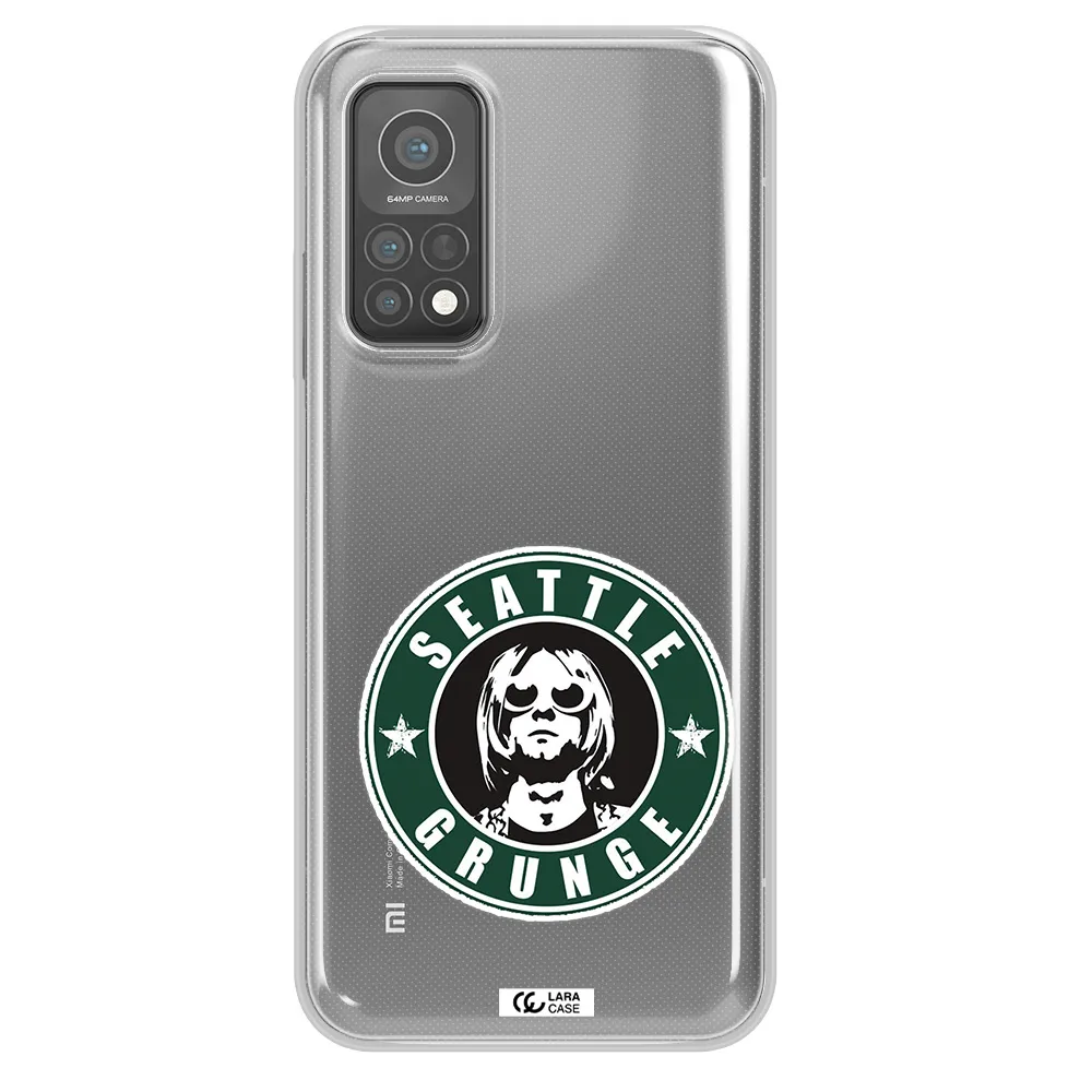 a logo with a man wearing sunglasses Xiaomi Mi 10 T Pro Clear TPU Case
