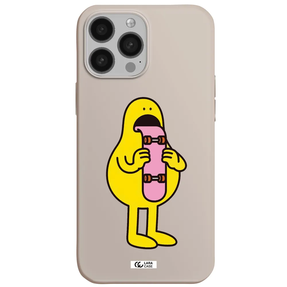 a cartoon character holding a skateboard Apple iPhone 13 Pro Silicone Stone Case