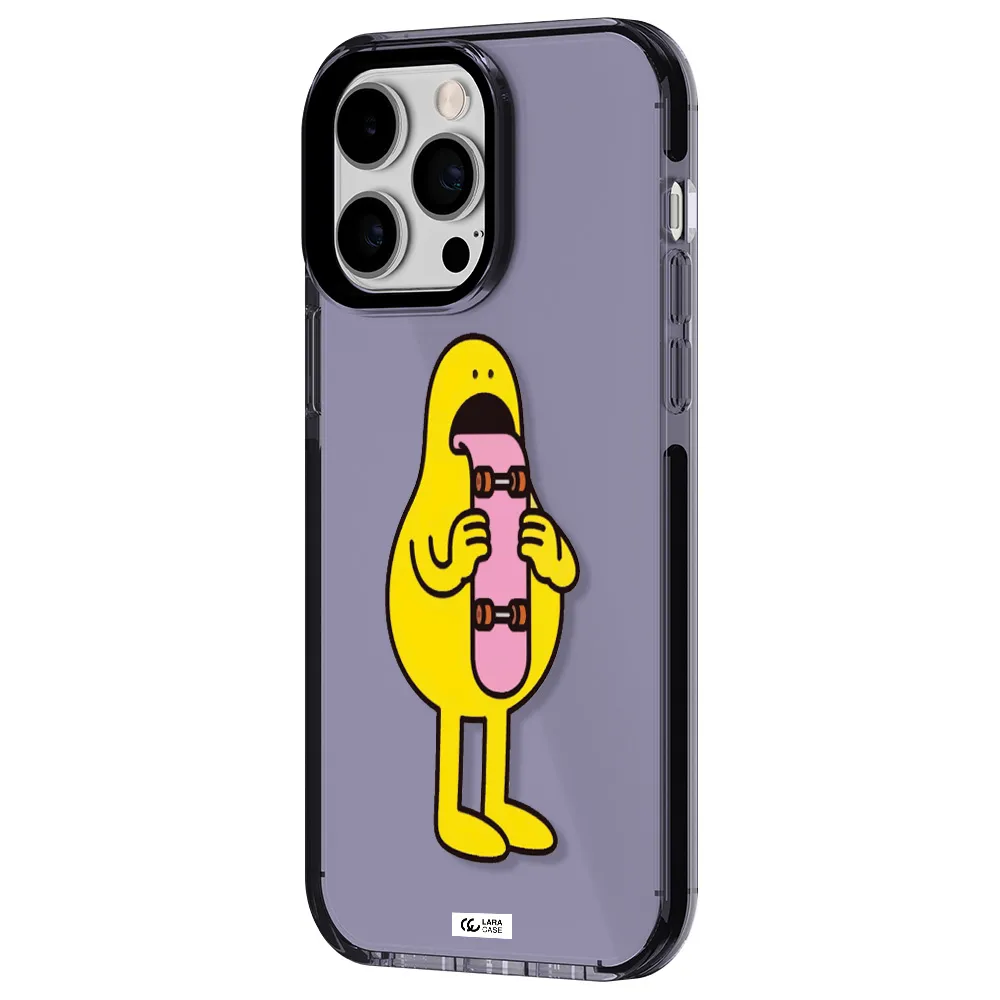 a cartoon character holding a skateboard Apple iPhone 15 Pro Max impact Lilac Case