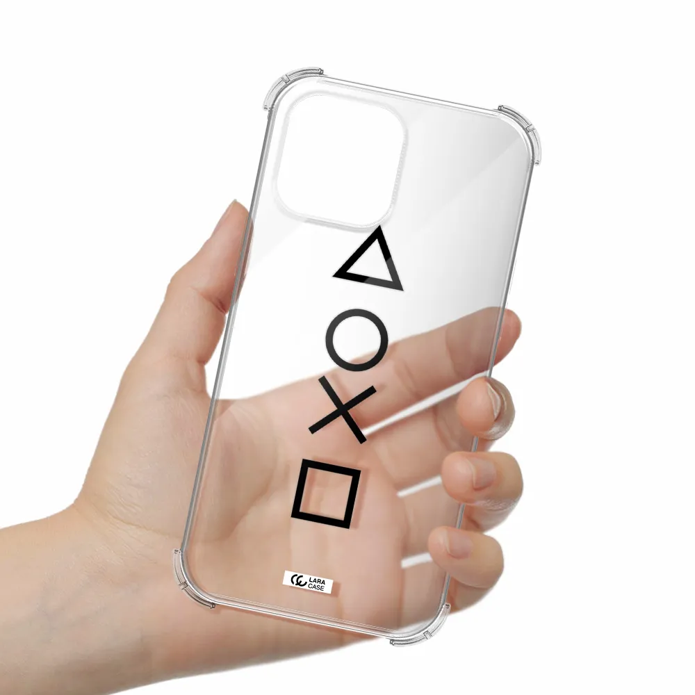 a black and white symbol Apple iPhone 13 Pro Clear PC Case