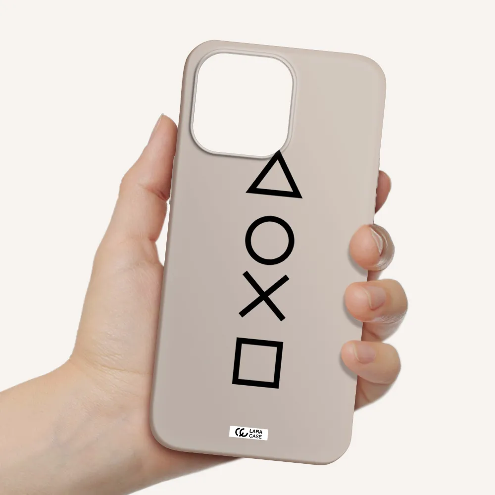 a black and white symbol Apple iPhone 14 pro max Silicone Stone Case