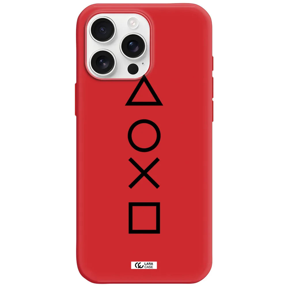 A Black And White Symbol Apple Iphone 16 Pro Max Silicone Stone Case