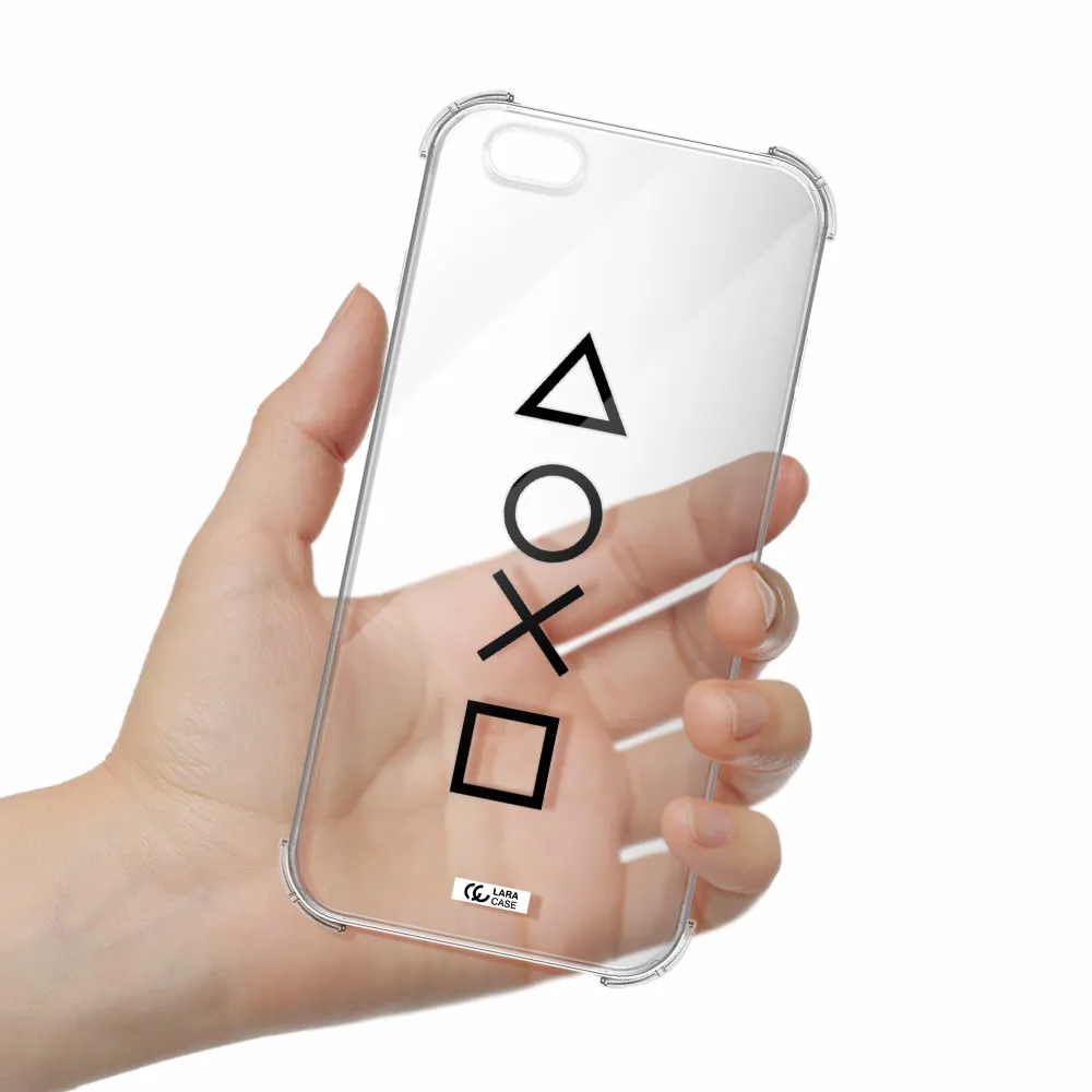 a black and white symbol Apple iPhone 6 plus Clear PC Case